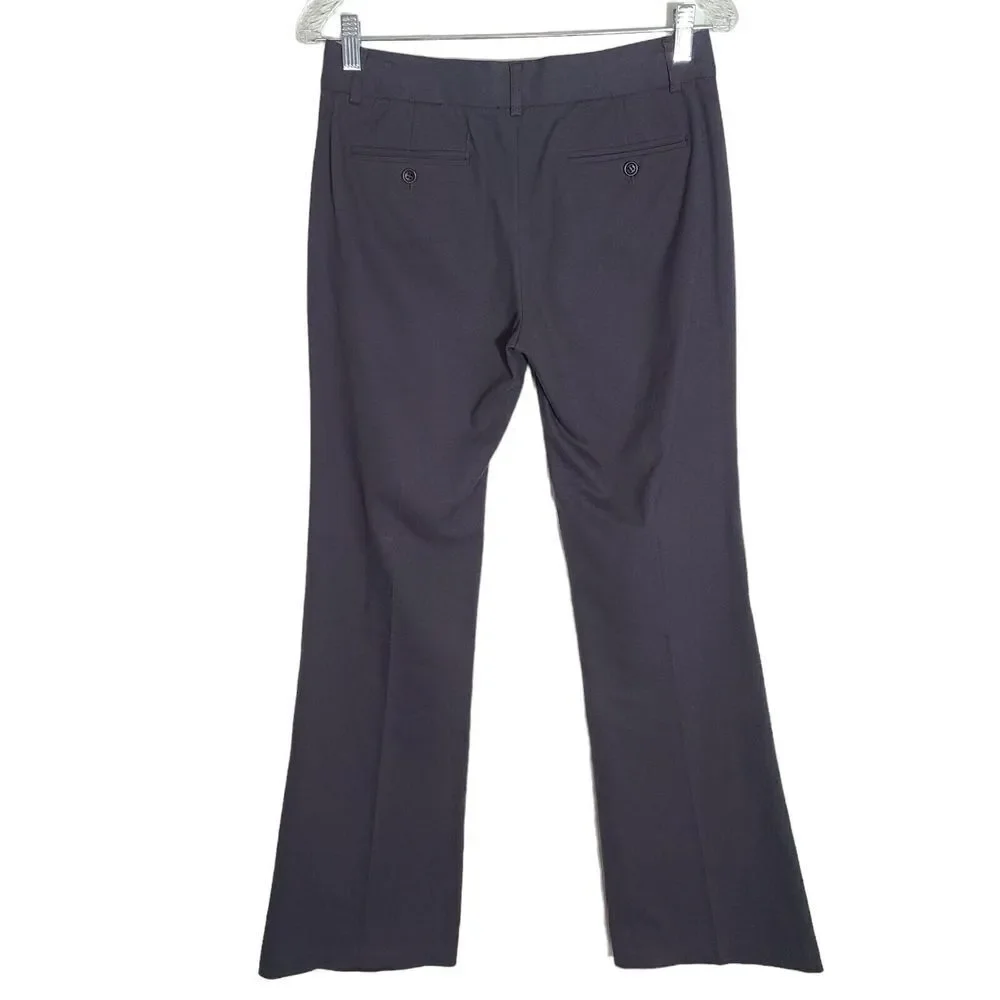 Theory Women's size 4‎ bootcut career trouser pants charcoal gray USA made